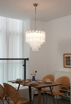 Murano Wave Glass Tube Chandelier product image