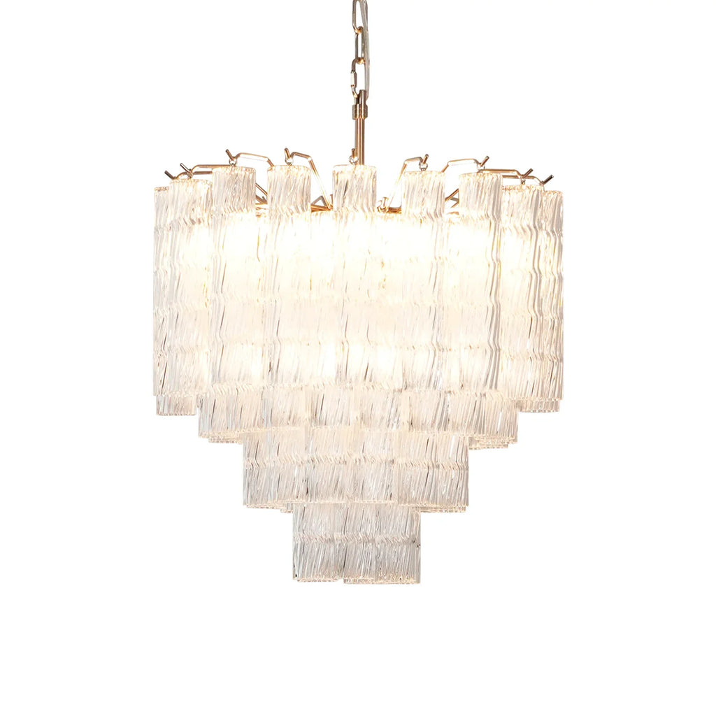 Murano Wave Glass Tube Chandelier product image