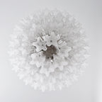 Murano White Glass Tubes Chandelier product image