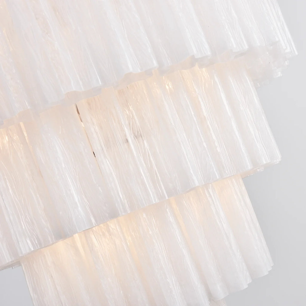 Murano White Glass Tubes Chandelier product image