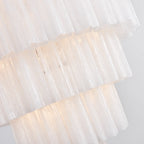 Murano White Glass Tubes Chandelier product image