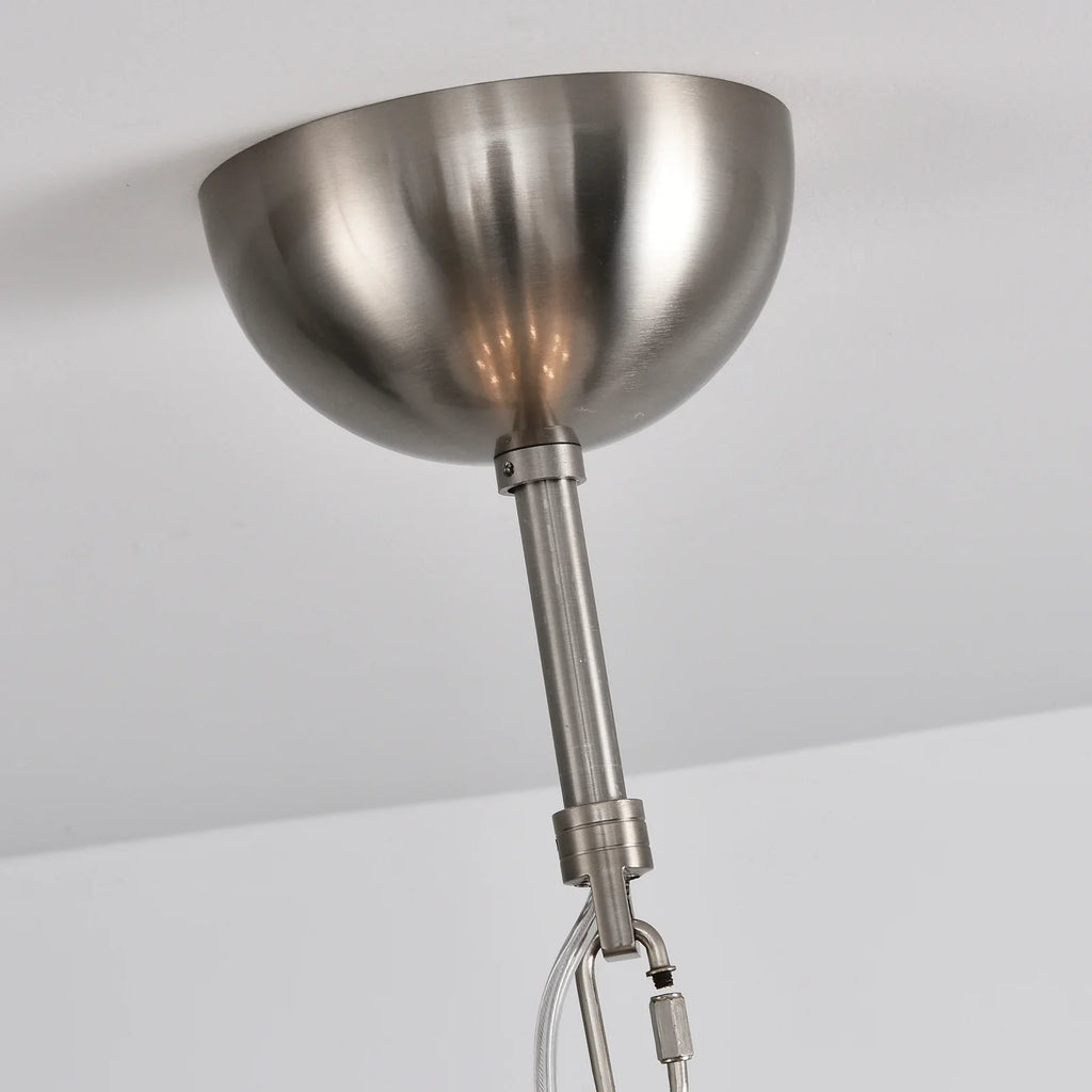 Murano White Glass Tubes Chandelier product image
