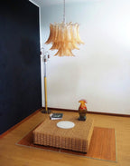 Amber Glass Leaf Chandelier Glass lighting by Bling Lighting Studio