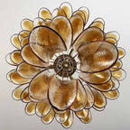 Amber Glass Petals Chandelier Glass lighting by Bling Lighting Studio