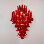 Luxury Murano Crimson Cascade Chandelier additional product view