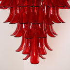 Luxury Murano Crimson Cascade Chandelier product image