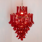 Luxury Murano Crimson Cascade Chandelier product image