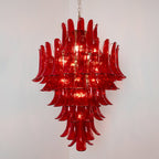 Luxury Murano Crimson Cascade Chandelier product image