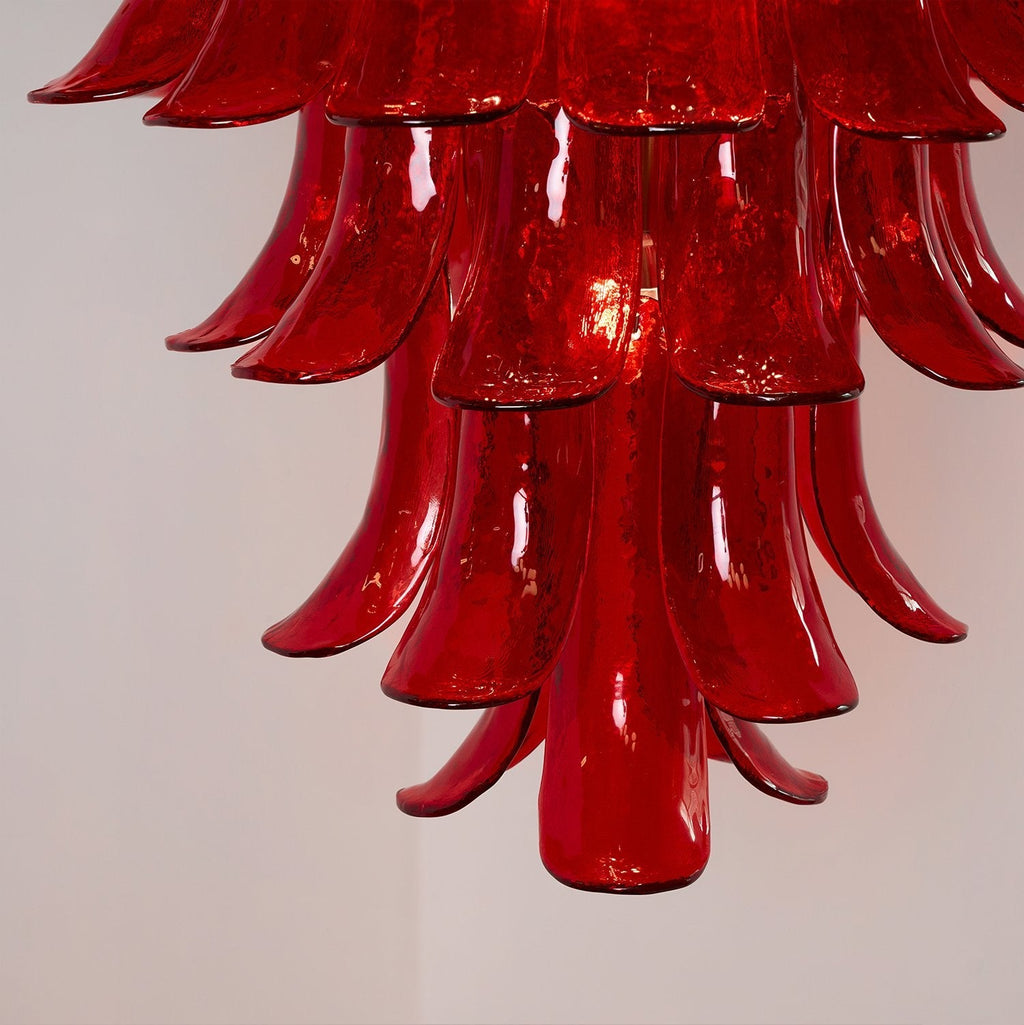 Luxury Murano Crimson Cascade Chandelier product image