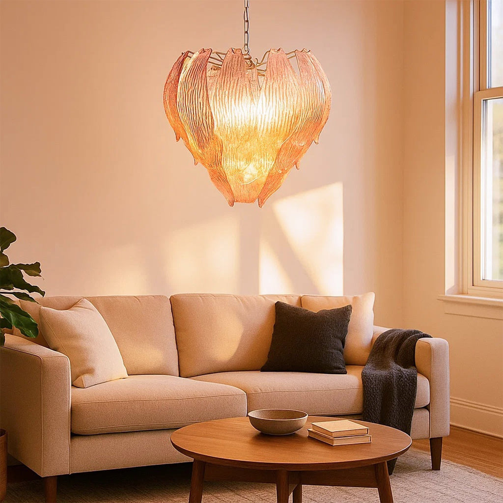 Murano Flower Bud Glass Chandelier product image