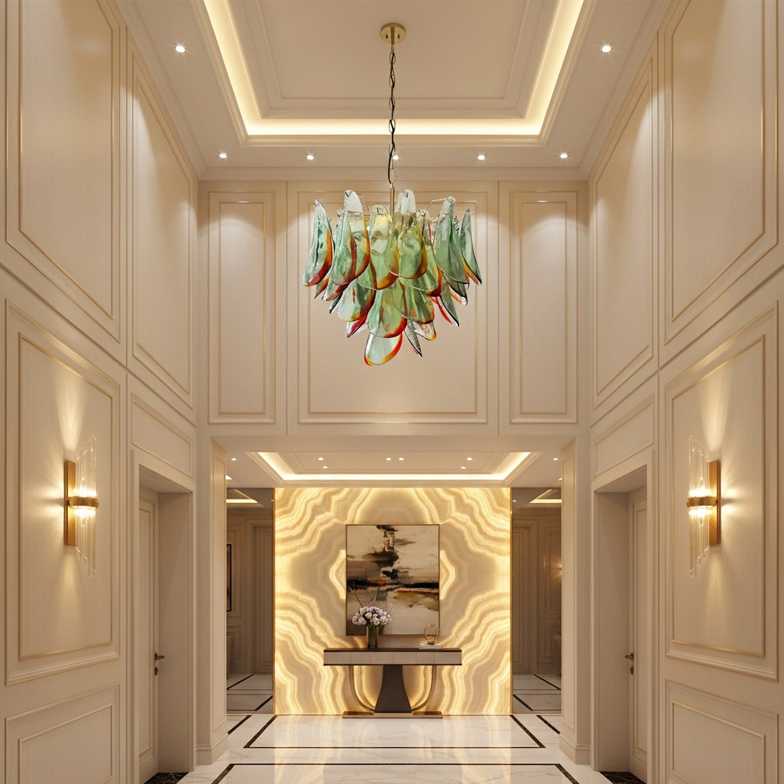 Murano Glass Chandelier material and finish detail