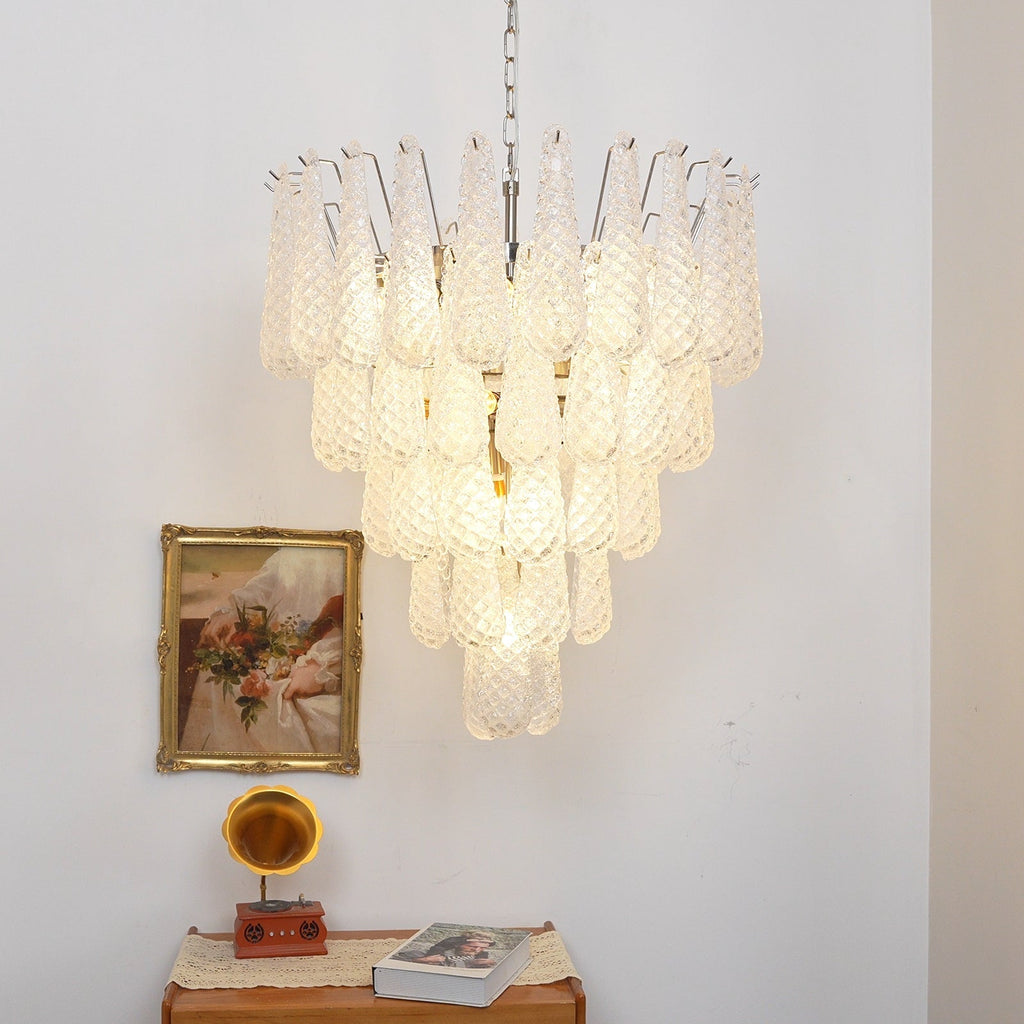 Modern Murano Glass Dewdrop Chandelier product image