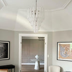 Modern Murano Glass Dewdrop Chandelier product image