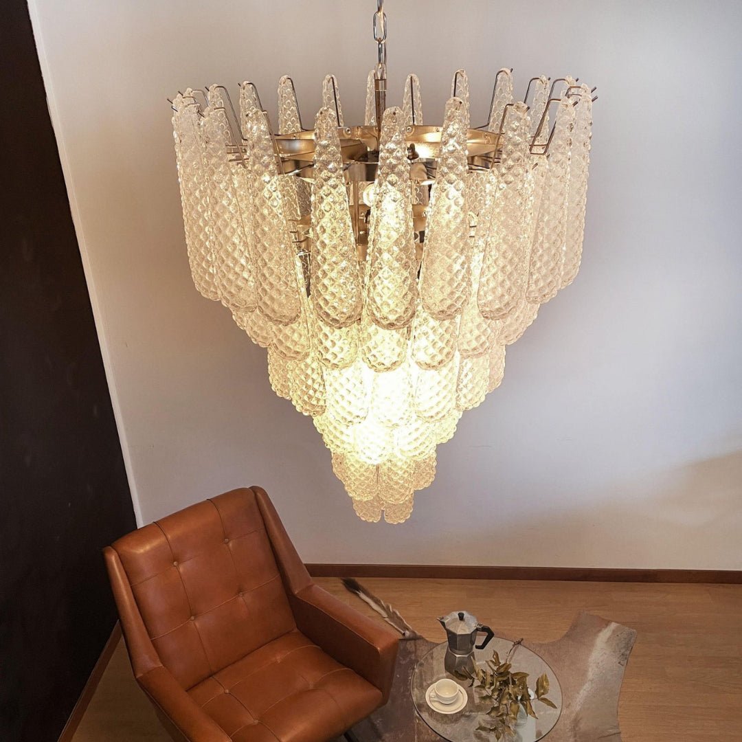 Modern Murano Glass Dewdrop Chandelier product image