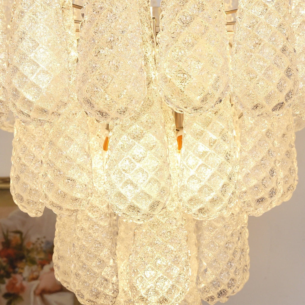 Modern Murano Glass Dewdrop Chandelier product image