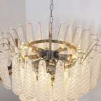 Modern Murano Glass Dewdrop Chandelier product image