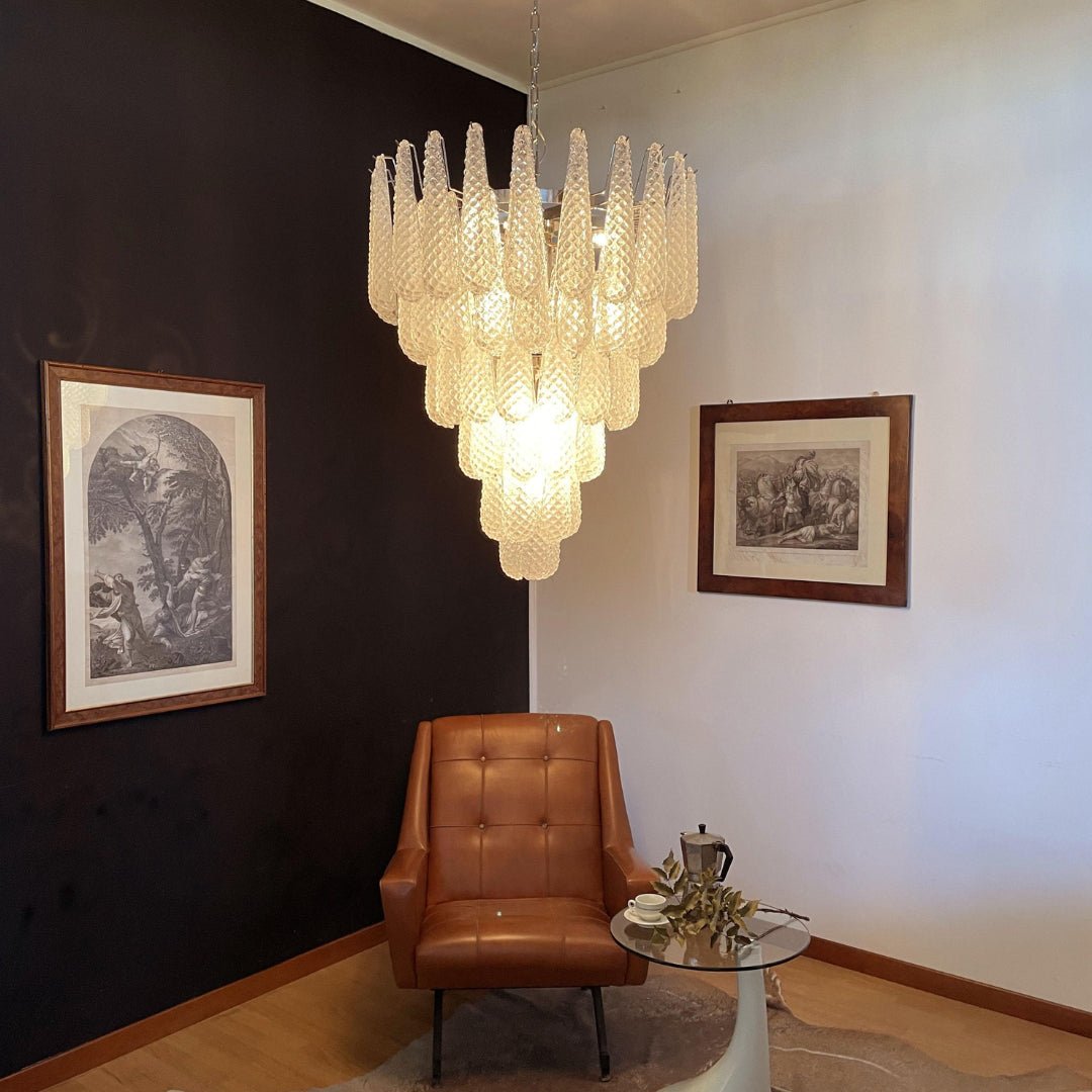Modern Murano Glass Dewdrop Chandelier product image