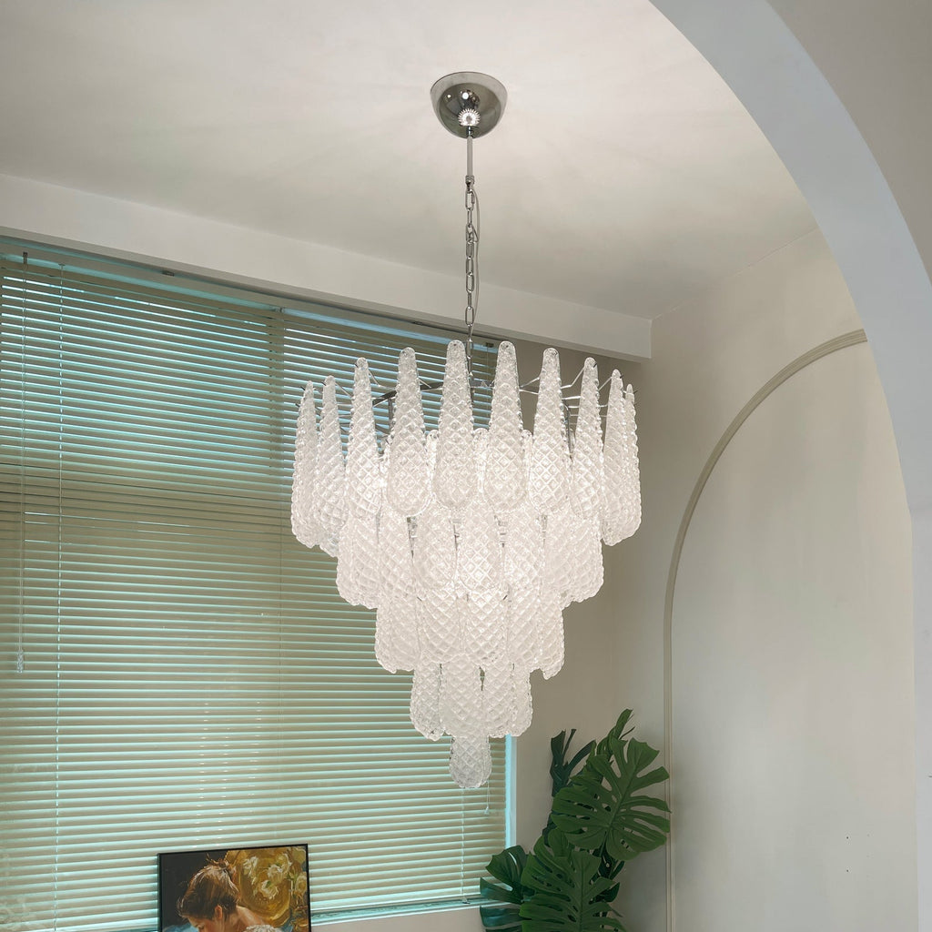 Modern Murano Glass Dewdrop Chandelier product image