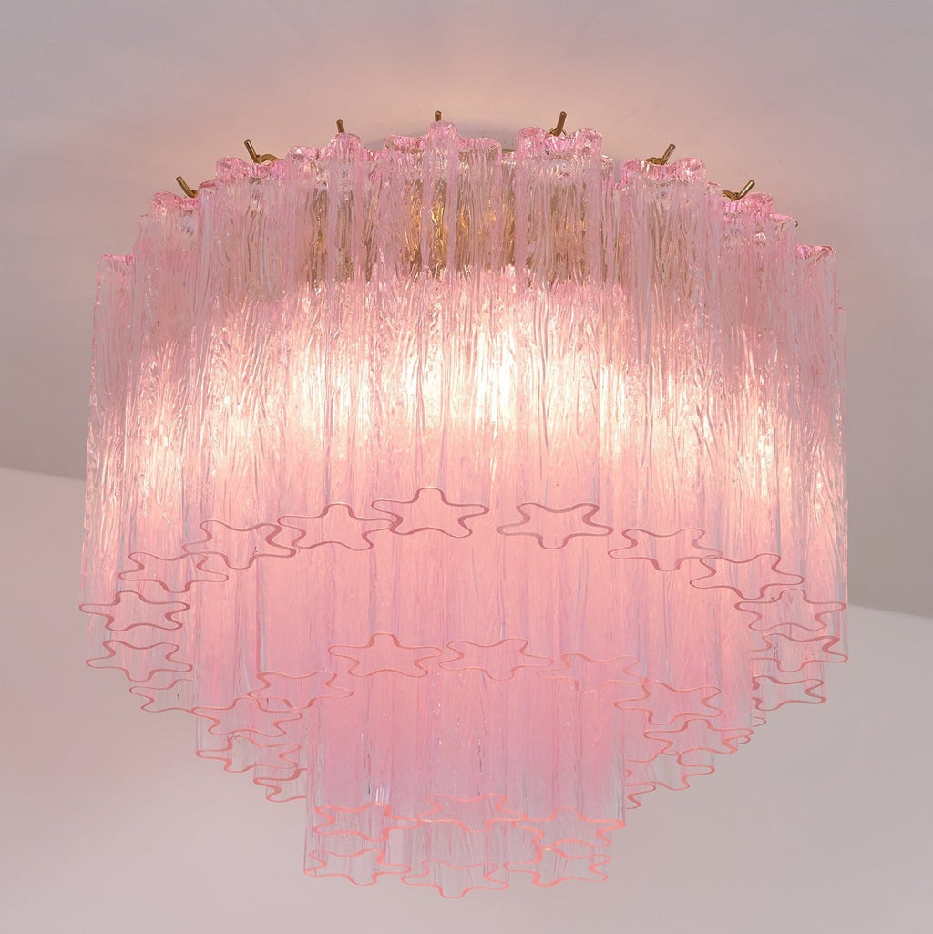 Tubes Pink Glass Ceiling Light Glass lighting by Bling Lighting Studio