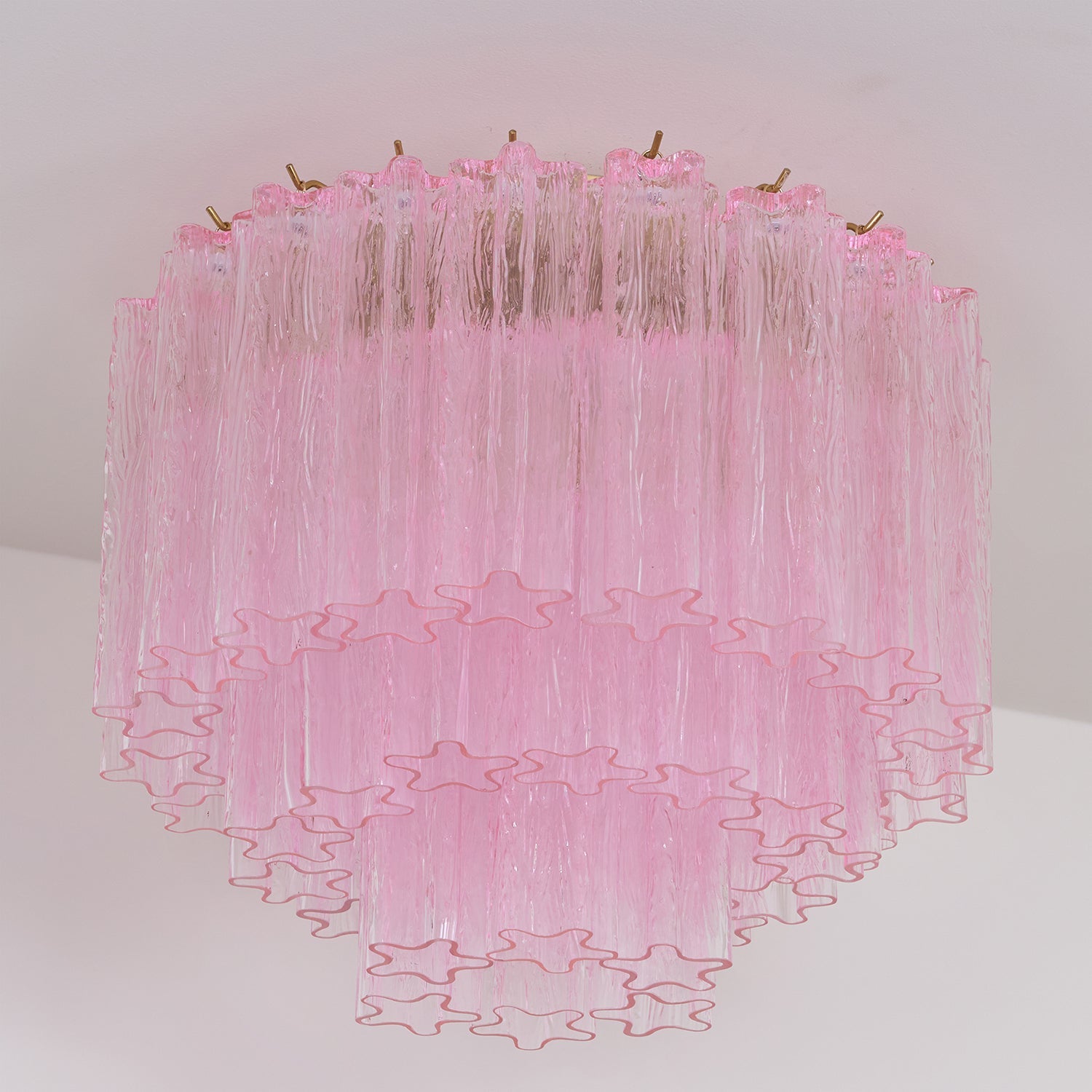 Tubes Pink Glass Ceiling Light Glass lighting by Bling Lighting Studio