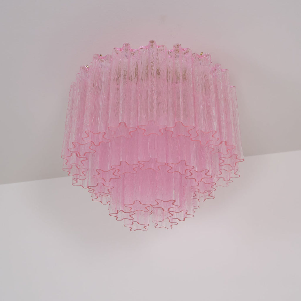 Tubes Pink Glass Ceiling Light Glass lighting by Bling Lighting Studio