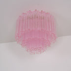 Tubes Pink Glass Ceiling Light Glass lighting by Bling Lighting Studio