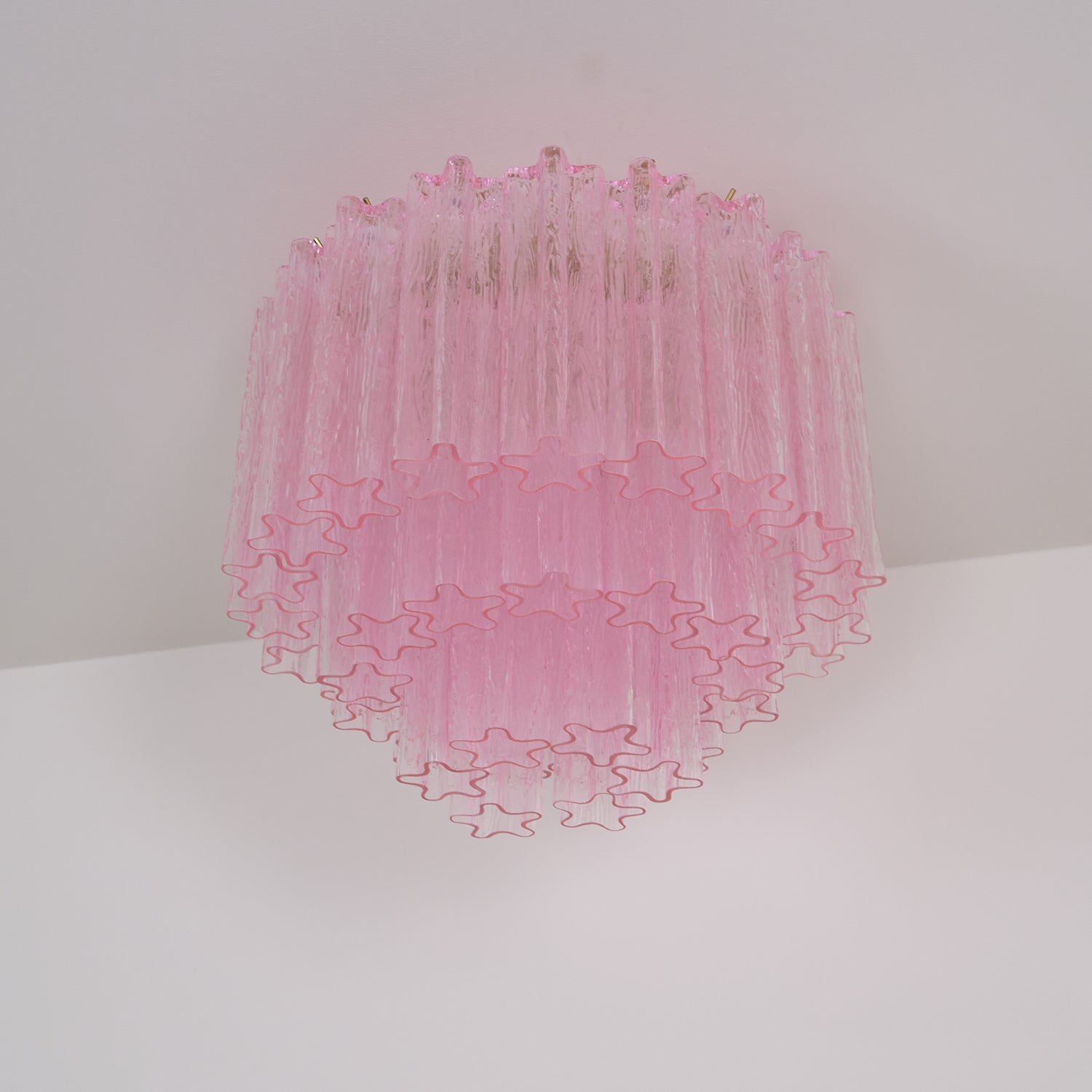 Tubes Pink Glass Ceiling Light Glass lighting by Bling Lighting Studio