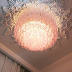 Tubes Pink Glass Ceiling Light Glass lighting by Bling Lighting Studio