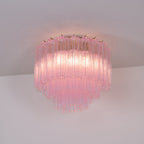 Tubes Pink Glass Ceiling Light Glass lighting by Bling Lighting Studio