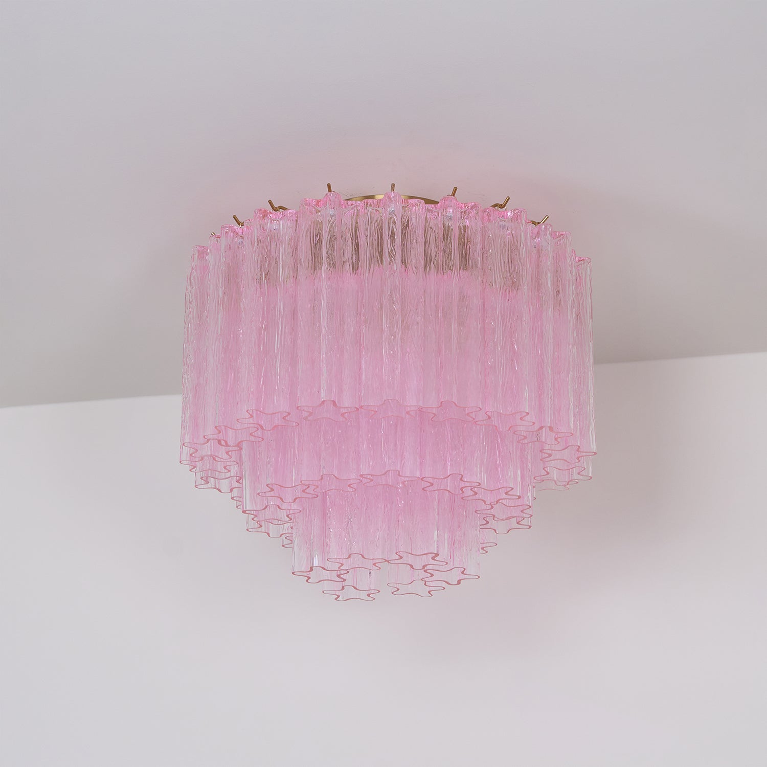 Tubes Pink Glass Ceiling Light Glass lighting by Bling Lighting Studio