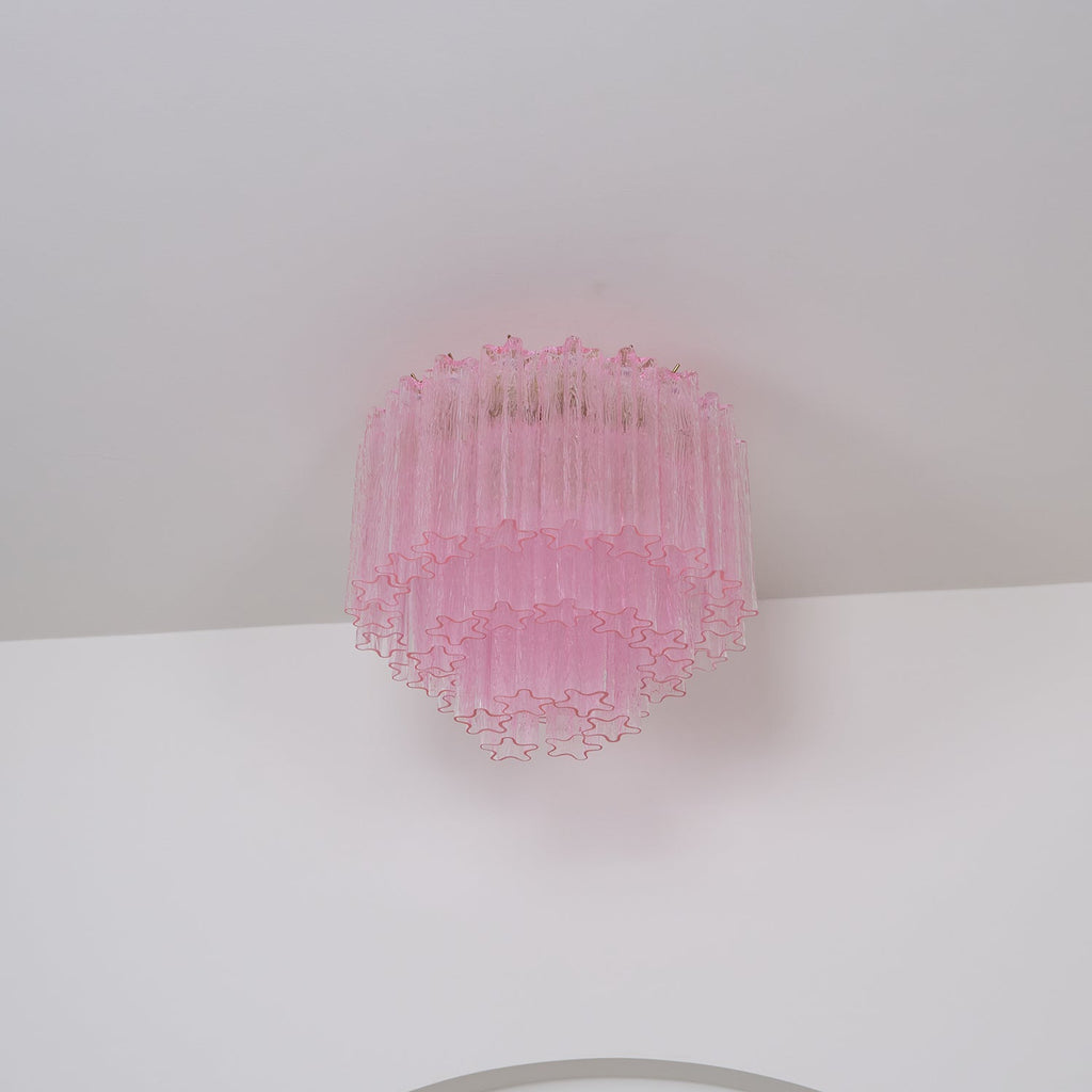 Tubes Pink Glass Ceiling Light Glass lighting by Bling Lighting Studio