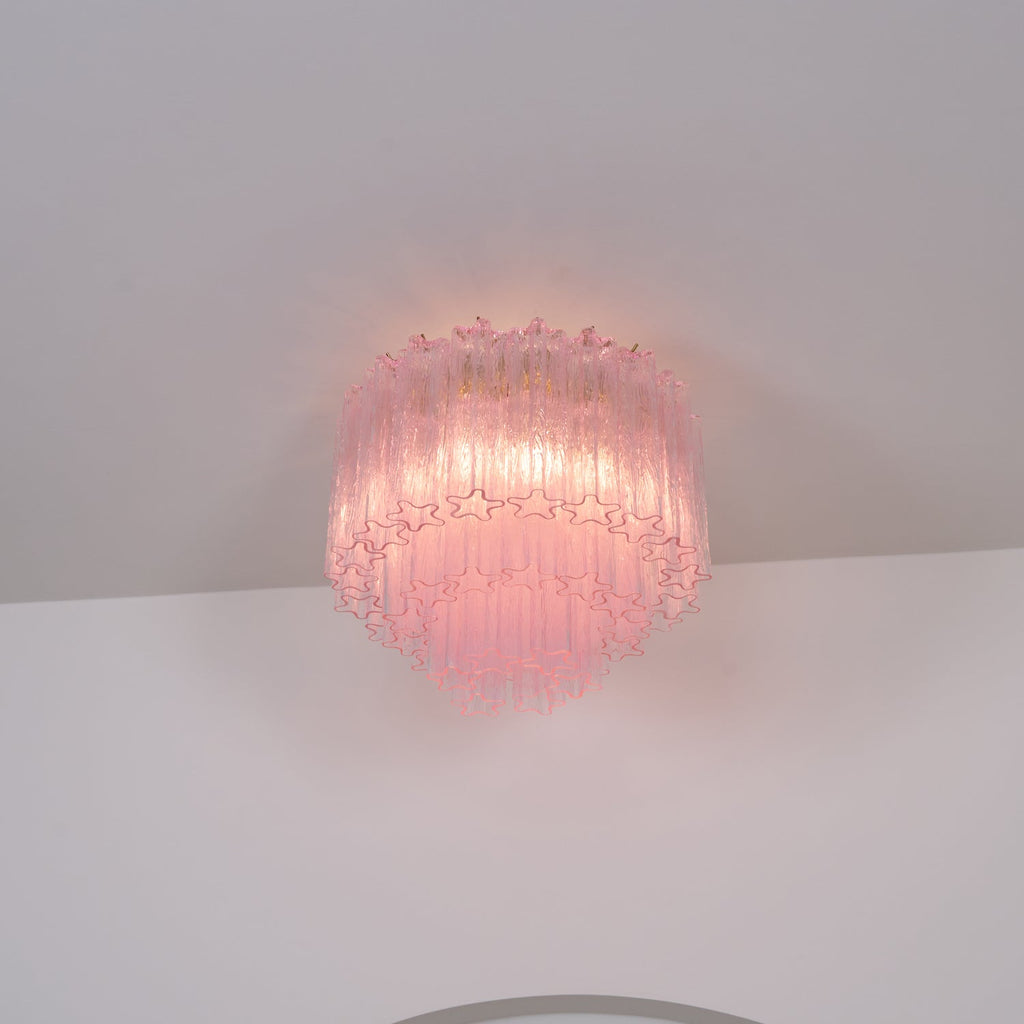Tubes Pink Glass Ceiling Light Glass lighting by Bling Lighting Studio