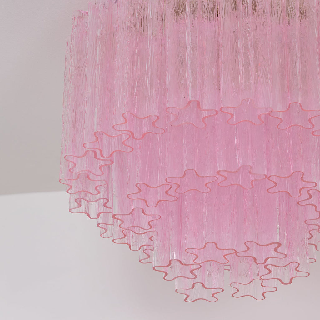 Tubes Pink Glass Ceiling Light Glass lighting by Bling Lighting Studio