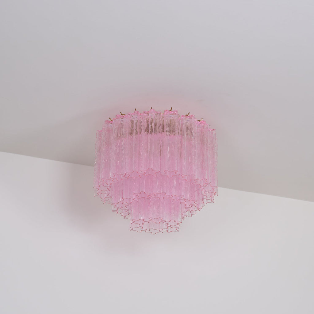 Tubes Pink Glass Ceiling Light Glass lighting by Bling Lighting Studio