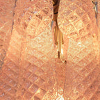 Modern Murano Pink Glass Dewdrop Chandelier product image