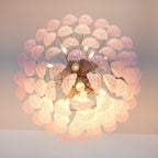 Modern Murano Pink Glass Dewdrop Chandelier product image