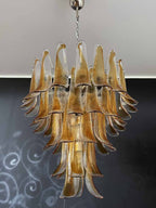 Murano Chandelier – 52 petals – Amber