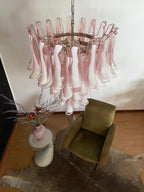 Murano Chandelier – 52 petals – Pink