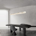 Natural Alabaster Kitchen Island Chandelier 60" by Bling Lighting Studio