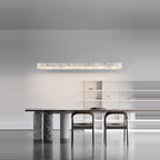 Natural Alabaster Kitchen Island Chandelier 60" by Bling Lighting Studio
