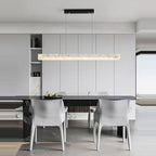 Natural Alabaster Kitchen Island Chandelier 60" by Bling Lighting Studio