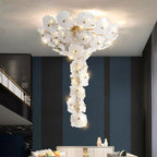 Nenufar Water Branch Chandelier for High Ceilings by Bling Lighting Studio