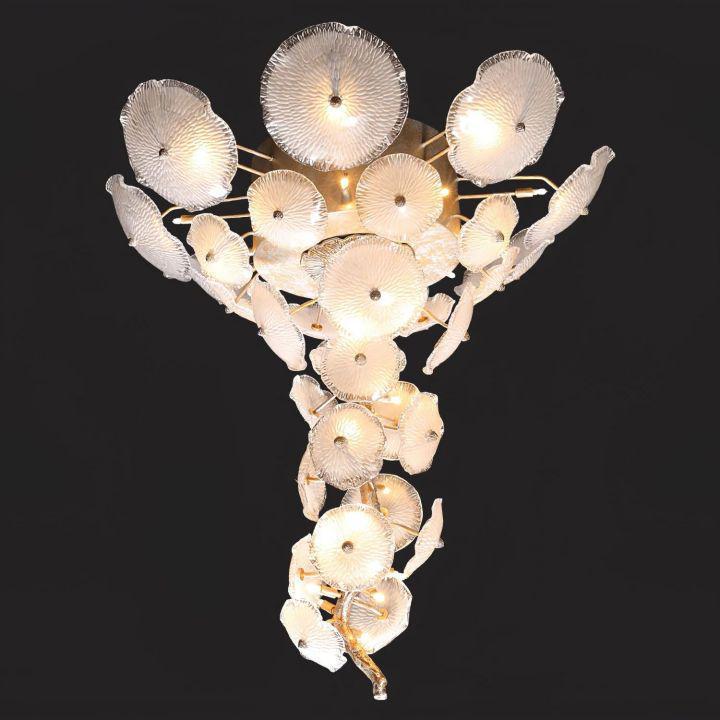 Nenufar Water Branch Chandelier for High Ceilings detail view