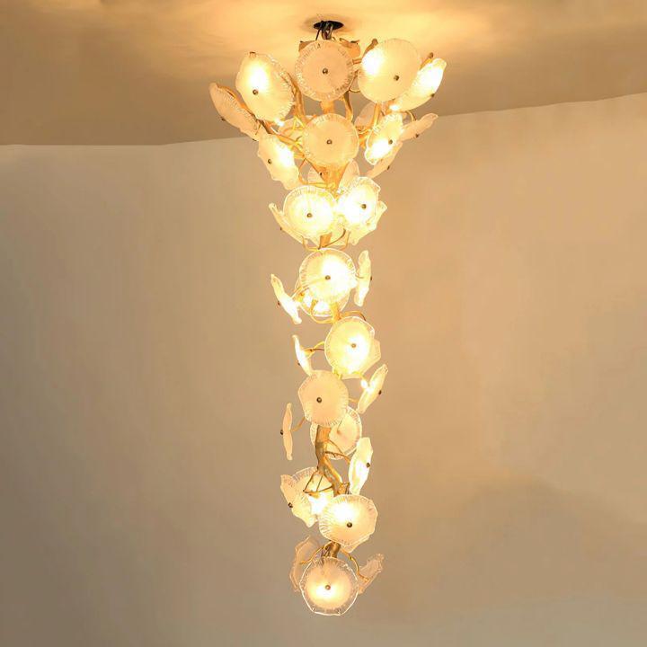 Nenufar Water Branch Chandelier for High Ceilings material and finish detail