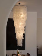 Modern Nerida Shell Chandelier detail view