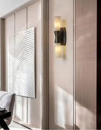Opal Alabaster Twist Wall Sconce by Bling Lighting Studio