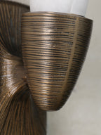 Opal Alabaster Twist Wall Sconce by Bling Lighting Studio