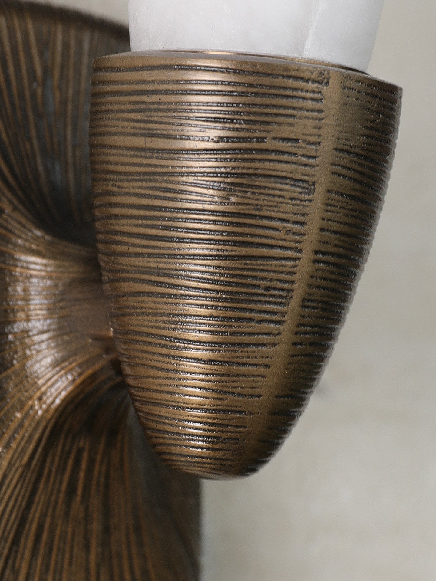 Opal Alabaster Twist Wall Sconce by Bling Lighting Studio