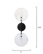 Alabaster Oracle Wall Sconce