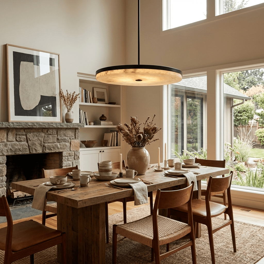 Orbis Alabaster Pendant Light